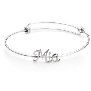 ✨MIA SILVER ADJUSTABLE NAME BRACELET  *NWT*